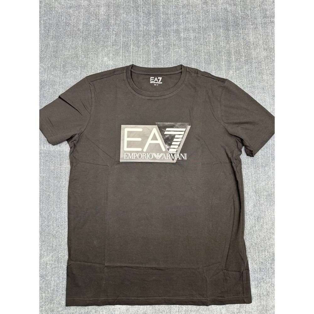 EA7 Emporio Armani Mens Graphic Logo T-Shirt Brown 3DPT81 PJM9Z Size M - Picture 2 of 10
